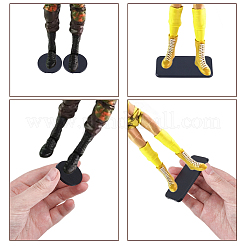 100 Stück 2 Stile PC-Kunststoff-Actionfigur-Display-Sockel&nbsp;ODIS-NB0001-66B