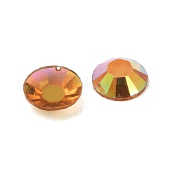 Cabochons en strass en résine à dos plat transparent électrolytique&nbsp;RESI-XCP0002-44E