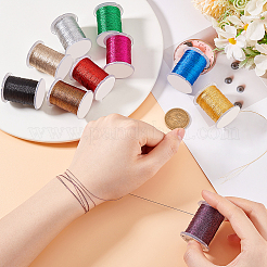 10 Rolle gewachste Nylonschnur in 10 Farben&nbsp;DIY-WH0656-17A