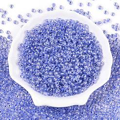 6/0 perle ronde en verre de couleur intérieure transparente&nbsp;X1-SEED-N006-004F