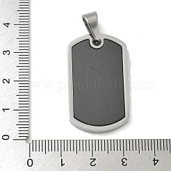 Colgantes de etiquetas en blanco con estampado de acero inoxidable 304 con recubrimiento al vacío de PVD&nbsp;STAS-G346-20EBP