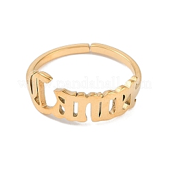 Bague ouverte constellation en acier inoxydable 304 avec placage ionique (IP) pour femme&nbsp;RJEW-C097-01G-08