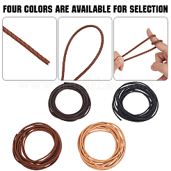 Cordino rotondo intrecciato in pelle bovina da 5 m per lettere&nbsp;WL-GF0001-34B-02