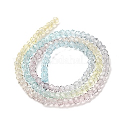 Brins de perles de verre peints transparents&nbsp;DGLA-A034-T2mm-A15