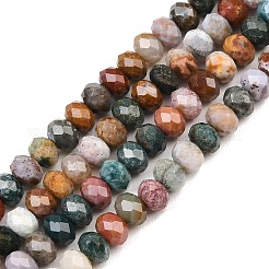 Natürliche ozean achat / ozean jaspis perlen stränge&nbsp;G-C259-A32-5x8mm