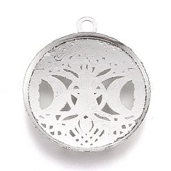 Stile tibetano pendenti della lega cava&nbsp;X-TIBEP-F075-01AS-RS