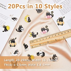 20pcs 10 colgantes de esmalte de aleación de estilo&nbsp;ENAM-DC0001-68