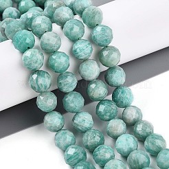 Chapelets de perles en amazonite naturelle&nbsp;G-S345-10mm-25