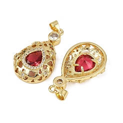 Colgante micropavé cubic zirconia de latón&nbsp;KK-S526-20G-A