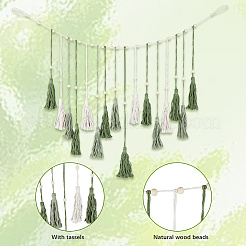 Decorazione da parete in macramè di poliestere boho&nbsp;AJEW-WH20006-213A