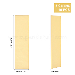 10 espejo rectangular acrílico de 5 colores para decoración de pared.&nbsp;DIY-GA0002-13