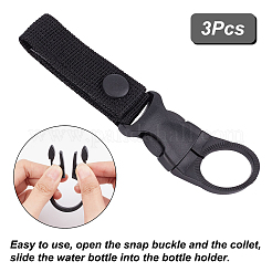 3 Stück Nylon-Karabiner zum Aufhängen einer Flasche mit Schnallenclip&nbsp;TOOL-GF0003-22
