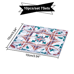 Adesivi in pvc 3d autoadesivi con motivo a mosaico con pellicola brillante&nbsp;DIY-WH0217-11