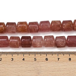 Natürlichen Erdbeere Quarzperlen Stränge&nbsp;G-G275-D14-10x10mm