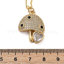 Collana con pendente in ottone con zirconia cubica&nbsp;LS-NJEW-Q041-04G