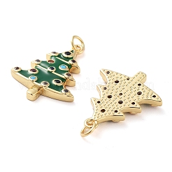 Pendentifs en laiton plaqués sur support pour thème de Noël&nbsp;KK-M280-11B-G