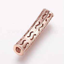 Ottone micro spianare perline tubo zirconi&nbsp;ZIRC-E143-22RG