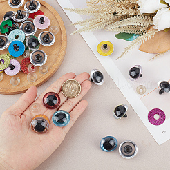 40 Set mit 10 Farben Plastikaugen für Puppen&nbsp;DIY-GO0001-72