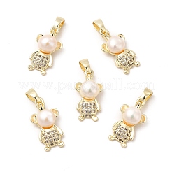 Pendentifs avec zircon cubiques à micro-pavés en laiton&nbsp;KK-I697-39G