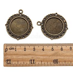 Tibetischer Stil Legierung Anhänger Fassungen&nbsp;X-TIBE-T003-08AB-NR
