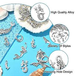 100 pz 10 stili pendenti in lega di stile tibetano&nbsp;TIBEP-CJ0001-52