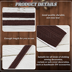 Rubans de dentelle mille-pattes en polyester 10 m&nbsp;OCOR-WH0070-73B