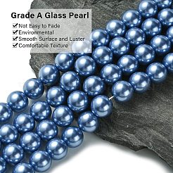 Galvanisieren Sie Glasperlenstränge&nbsp;HY-F001-14mm-03