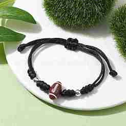 Bracciali di perline intrecciati con fili di nylon regolabili&nbsp;BJEW-JB10079-03