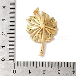 Cremagliera placcatura micro ottone spianare pendenti zirconi&nbsp;KK-U022-03C-G