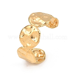 Bracciali rigidi in acciaio inossidabile 304 martellato per donna&nbsp;BJEW-P362-02G