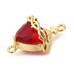 Messing Feuerstein Zirkonia Heiliges Herz Jesu Verbindungsstück Charms&nbsp;KK-R002-27G-02