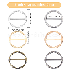 2 Satz Schnallenverschlüsse aus Legierung&nbsp;FIND-GL0002-19