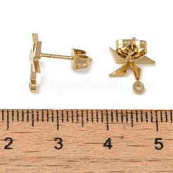Placcatura ionica (ip) 304 acciaio inossidabile orecchini a perno&nbsp;STAS-I206-54G