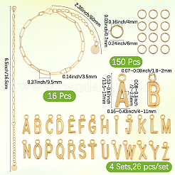 DIY-Bausätze für Buchstaben-Charm-Armbänder&nbsp;DIY-BM0001-26