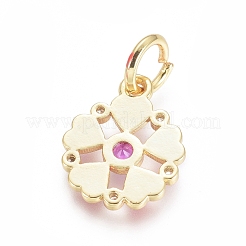 Encantos de latón chapado en oro&nbsp;ZIRC-L086-002