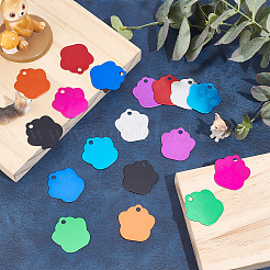 18 pendentif en alliage d'aluminium 9 couleurs&nbsp;ALUM-AR0001-02