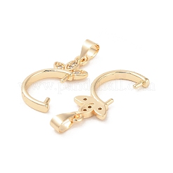 Micro ottone spianare chiare cubi pendenti zirconia balle&nbsp;KK-B133-04G-02