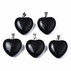 Pendentifs en obsidienne naturelle&nbsp;X-G-N0325-12A