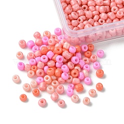 36g 4 Farben Backlack Glas Saatperlen&nbsp;SEED-FS0001-20B