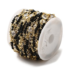 Chaînes à maillons en laiton plaqué or véritable 18 carat&nbsp;CHC-G019-01A