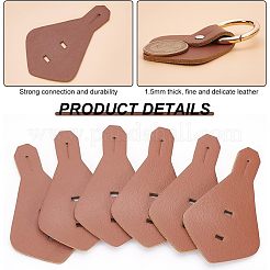 20 Satz leere Kleidungsetiketten aus PU-Leder&nbsp;DIY-NB0007-46