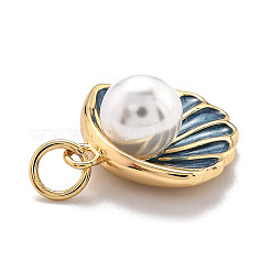 Pendentifs d'émail en laiton &nbsp;X-KK-O140-12G