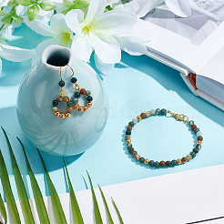 Chapelets de perles en agate indienne naturelle&nbsp;G-NB0004-54