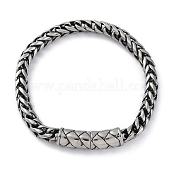 Weizenkettenarmbänder aus chirurgischem Edelstahl 316 für Männer und Frauen&nbsp;BJEW-Q349-16P