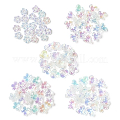 100 pieza de 5 estilos de tapas de abalorios acrílicas con revestimiento UV&nbsp;FIND-FS0002-87