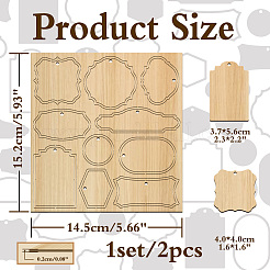 Planches à raser en bois&nbsp;DIY-WH0548-002