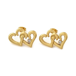 Ohrstecker aus 304 Edelstahl mit Strassen für Damen&nbsp;EJEW-U052-01G