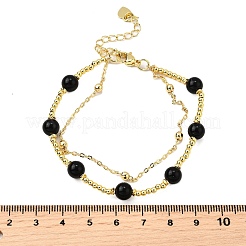 Pulseras de obsidiana naturales&nbsp;BJEW-D330-01G-03