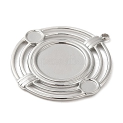 Montures de cabochons pour pendentifs en acier inoxydable 304 anti-ternissement&nbsp;STAS-K263-44P