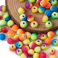Gummierten Stil Acryl-Perlen&nbsp;MACR-YW0002-88